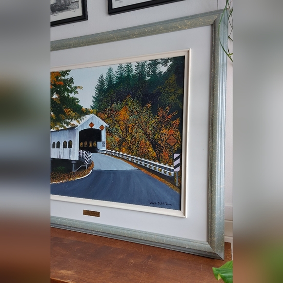 Oil painting on canvas The Old Bridge - Picture 6 of 10